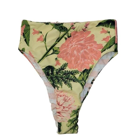 Agua Bendita x Target reversible high waist floral bikini bottom XXS - Picture 1 of 3
